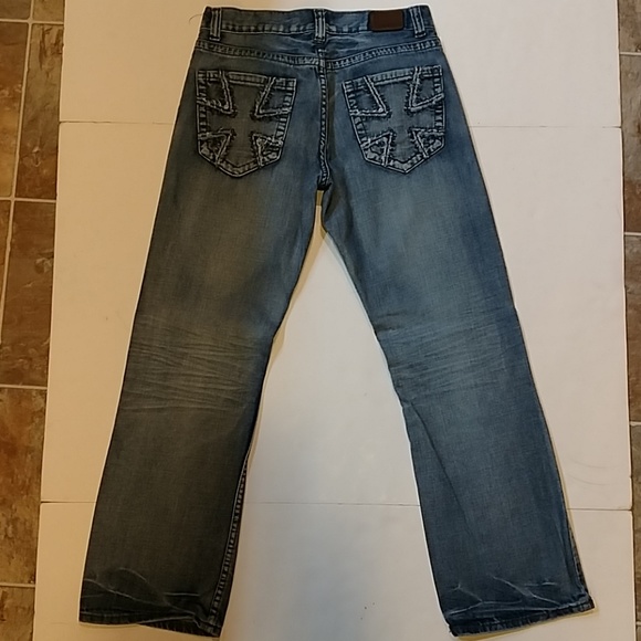 Flypaper lightly distressed blue jeans Sz 29X32 - Picture 4 of 8